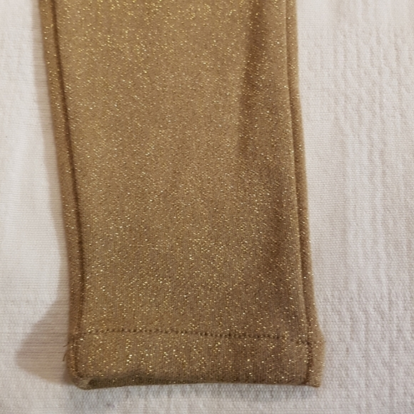 Carter's girls size 2T gold sparkly pull on pants holiday wear - Picture 2 of 5